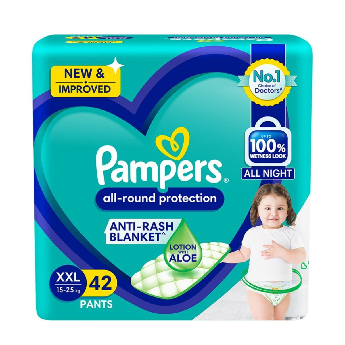 Buy Pampers All-Round Protection Diaper Pants XXL, 42 Count Online