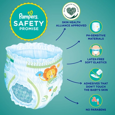 Pampers All-Round Protection Diaper Pants XL, 112 Count (2 x 56 Diapers), Pack of 1