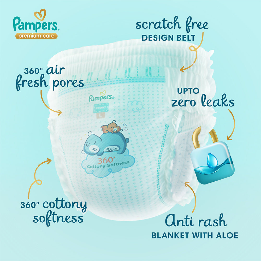 Pampers Premium Care Diaper Pants XXL, 60 Count, Pack of 1 Pampers Premium Care Diaper Pants XXL, 60 Count, Pack of 1