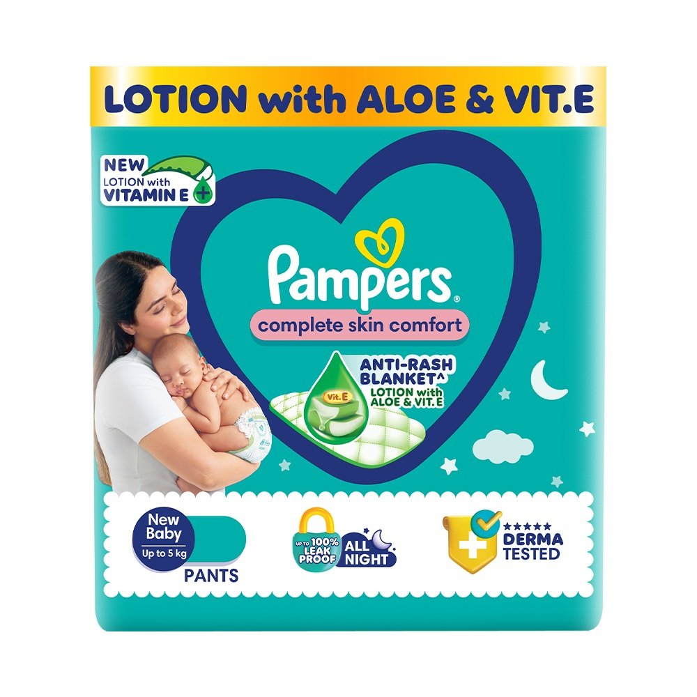 Pampers Complete Skin Comfort Diaper Pants New Baby, 32 Count, Pack of 1 Pampers Complete Skin Comfort Diaper Pants New Baby, 32 Count, Pack of 1