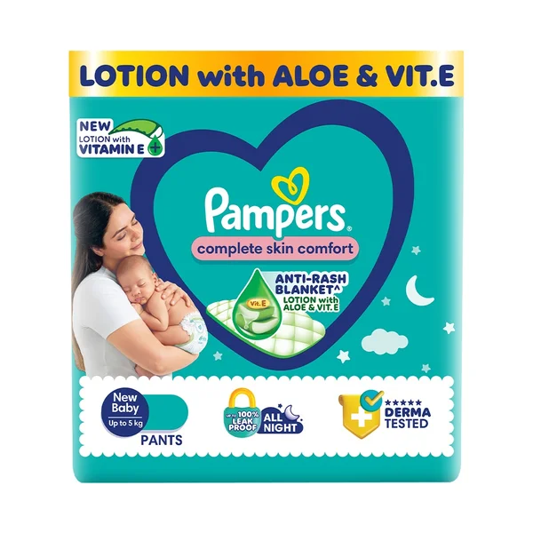 Pampers Complete Skin Comfort Diaper Pants New Baby, 32 Count, Pack of 1