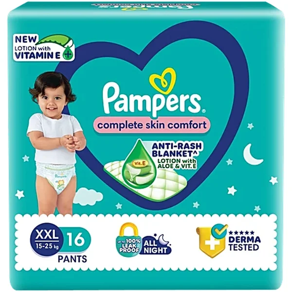 Pampers Complete Skin Comfort Diaper Pants XXL, 16 Count, Pack of 1