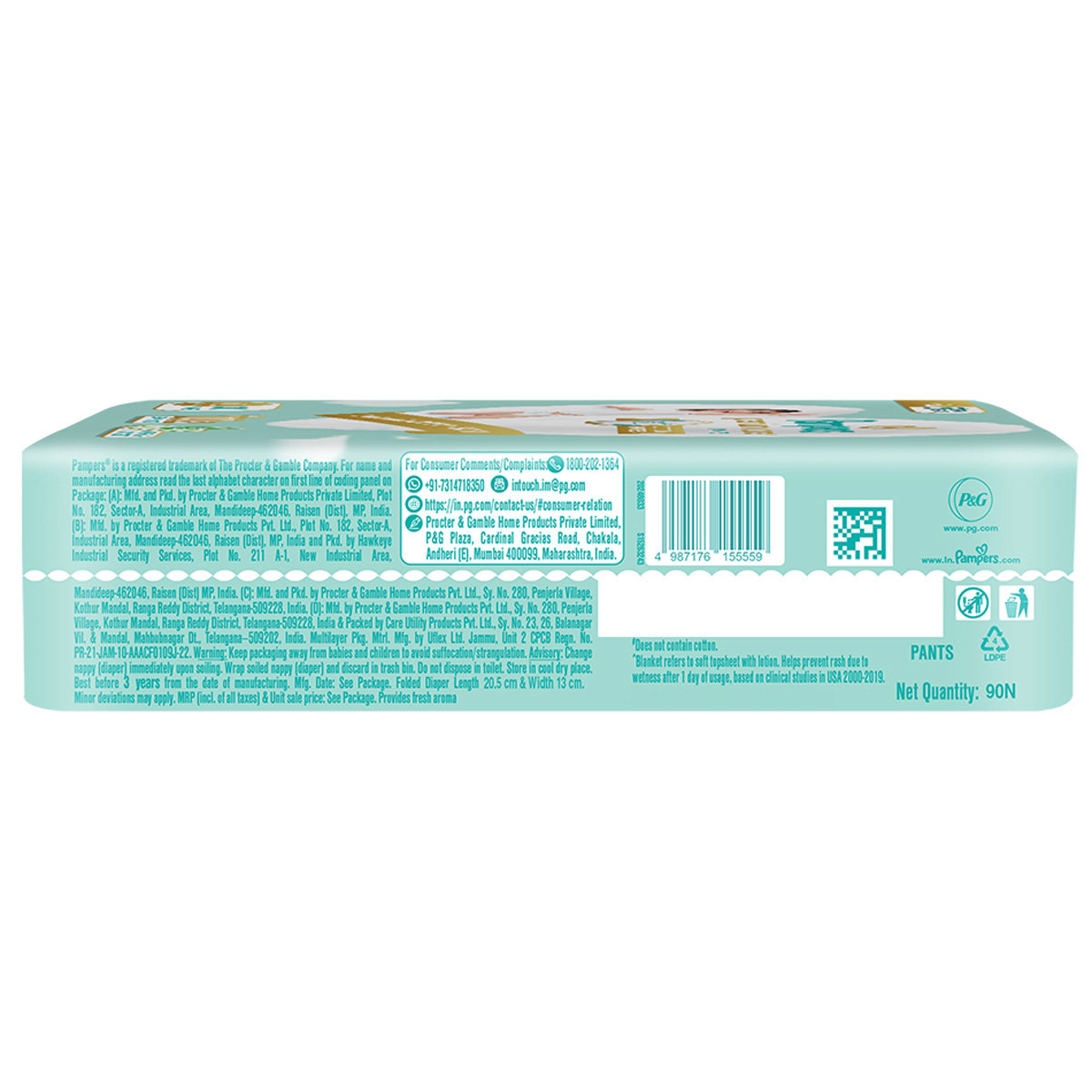 Pampers Premium Care Diaper Pants XXL, 90 Count, Pack of 1 Pampers Premium Care Diaper Pants XXL, 90 Count, Pack of 1