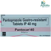 Pantocar 40 Tablet 10's, Pack of 10 TABLETS