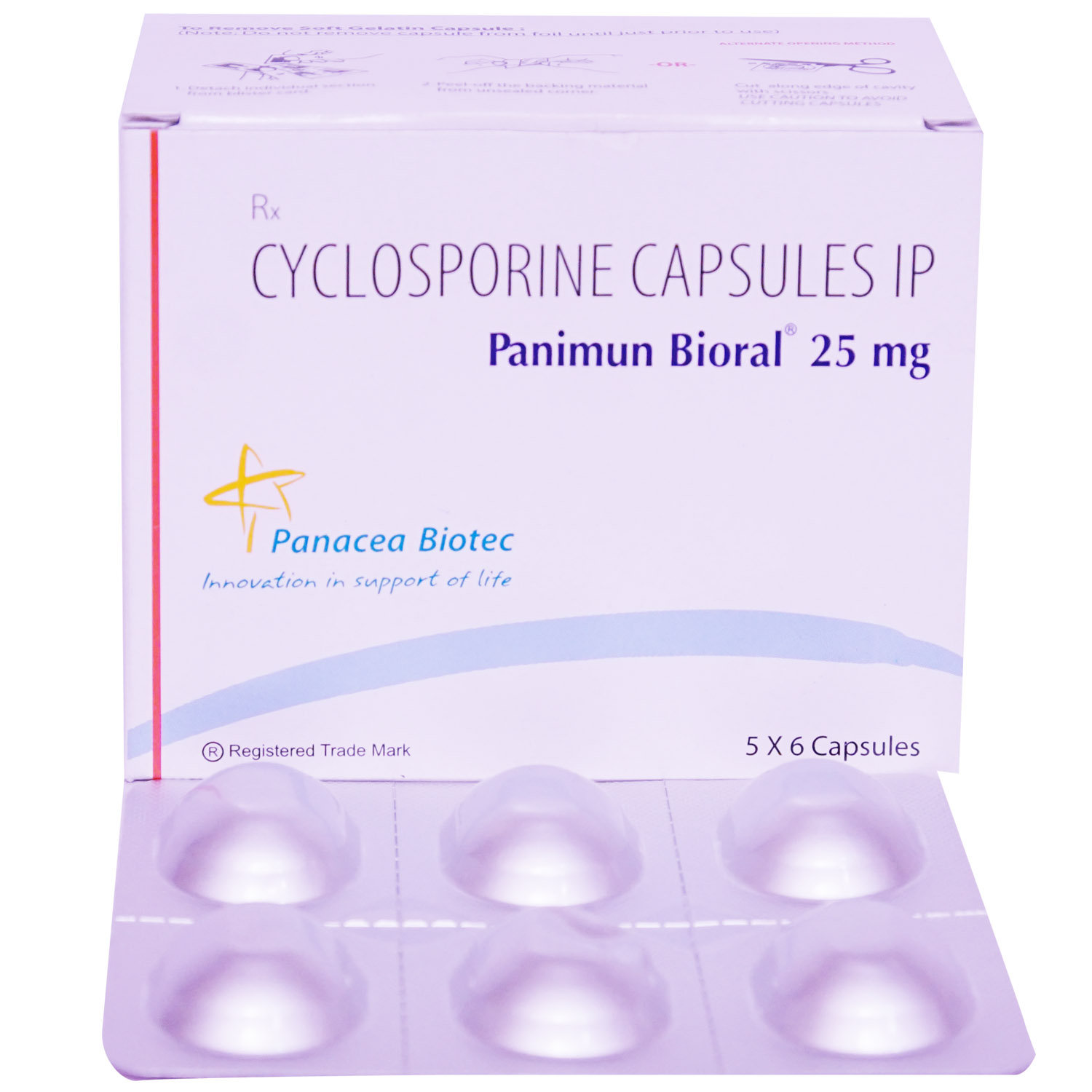 Panimun Bioral 25 mg Capsule 6's, Pack of 6 CAPSULES Panimun Bioral 25 mg Capsule 6's, Pack of 6 CAPSULES