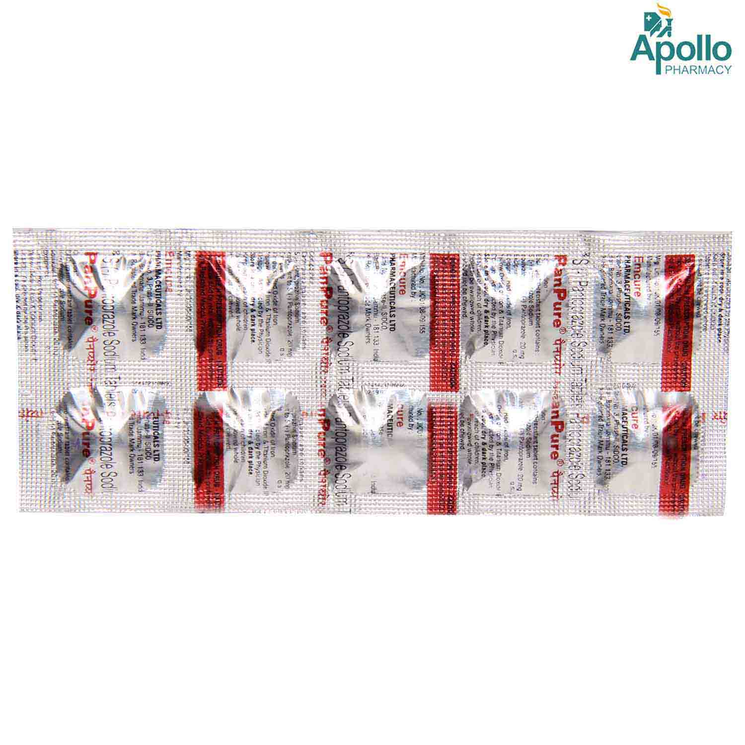 Panpure 20 mg Tablet 10's, Pack of 10 TABLETS Panpure 20 mg Tablet 10's, Pack of 10 TABLETS