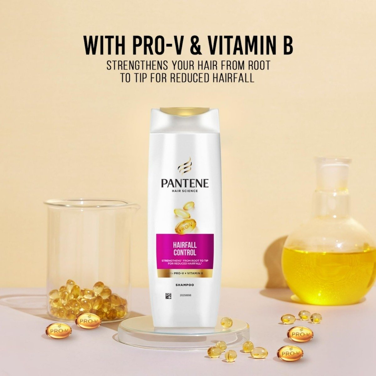 Pantene Pro-V Hairfall Control Shampoo, 180 ml, Pack of 1 Pantene Pro-V Hairfall Control Shampoo, 180 ml, Pack of 1