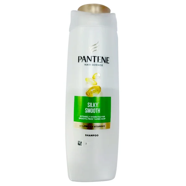 Pantene Hair Science Silky Smooth Shampoo with Pro-V + Vitamin E, 180 ml, Pack of 1