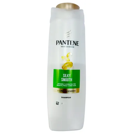 Pantene Hair Science Silky Smooth Shampoo with Pro-V + Vitamin E, 340 ml
