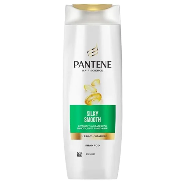 Pantene Hair Science Silky Smooth Shampoo with Pro-V + Vitamin E, 75 ml, Pack of 1