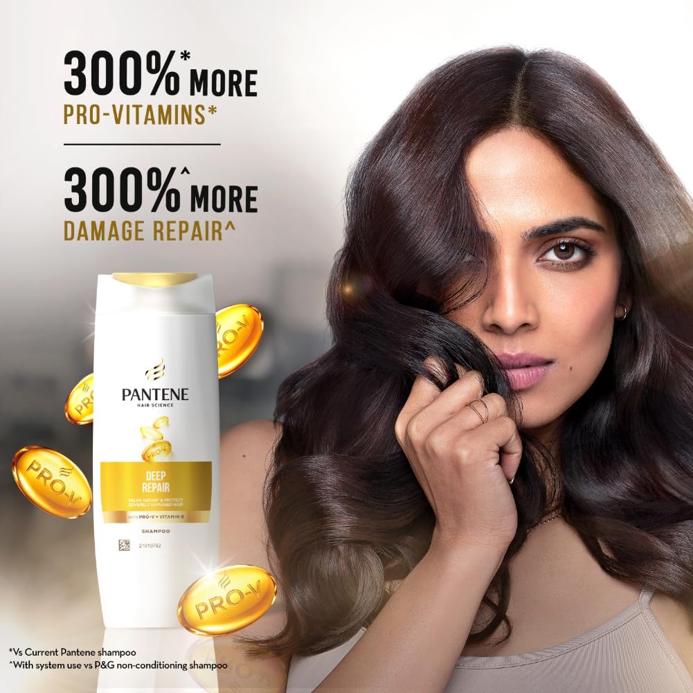 Pantene Pro-V Hair Science Deep Repair Shampoo, 180 ml, Pack of 1 Pantene Pro-V Hair Science Deep Repair Shampoo, 180 ml, Pack of 1