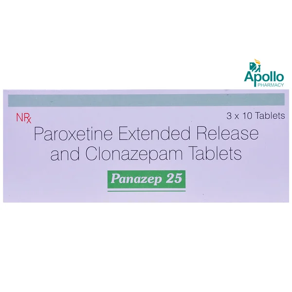 Panazep 25 Tablet 10's, Pack of 10