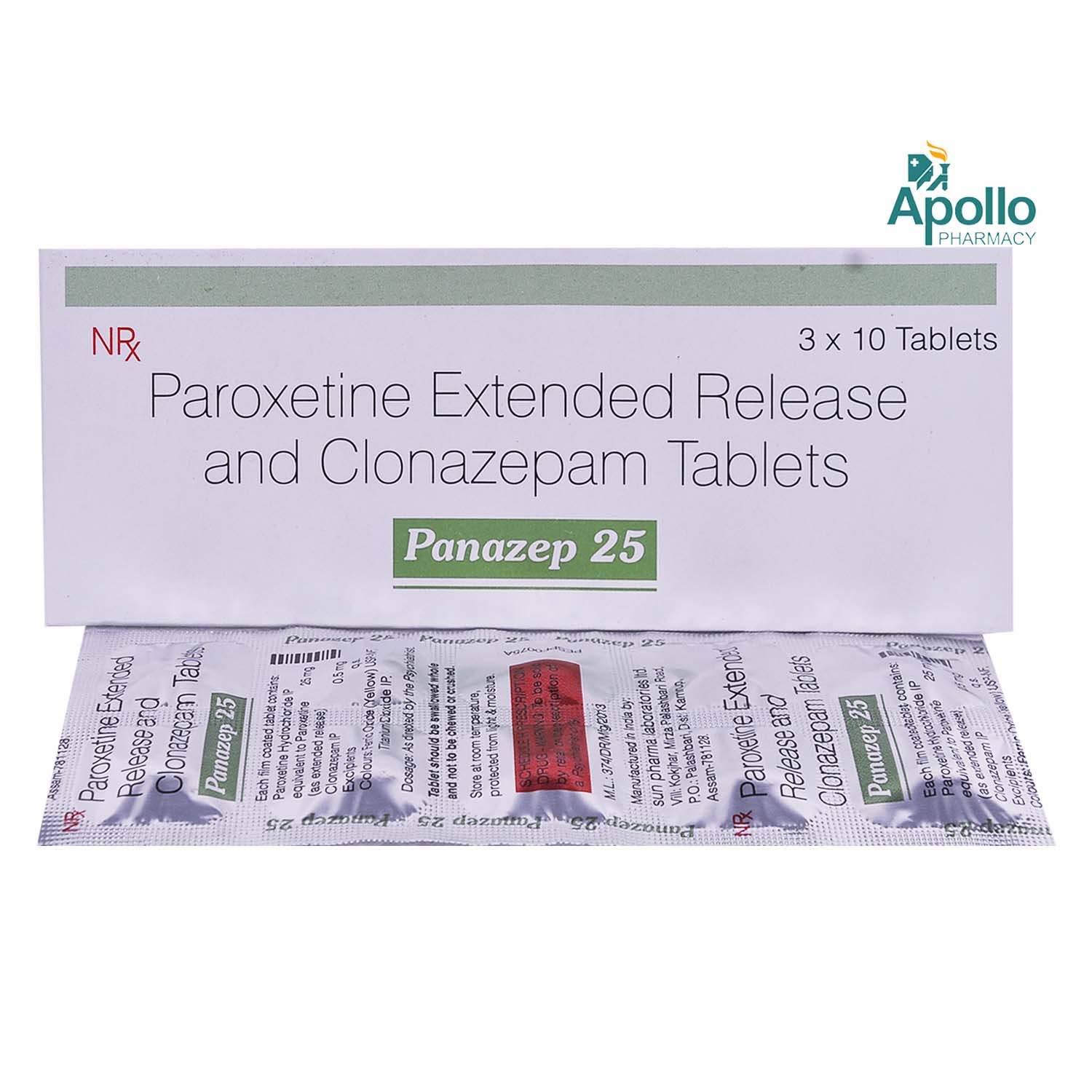 Panazep 25 Tablet 10's, Pack of 10 Panazep 25 Tablet 10's, Pack of 10