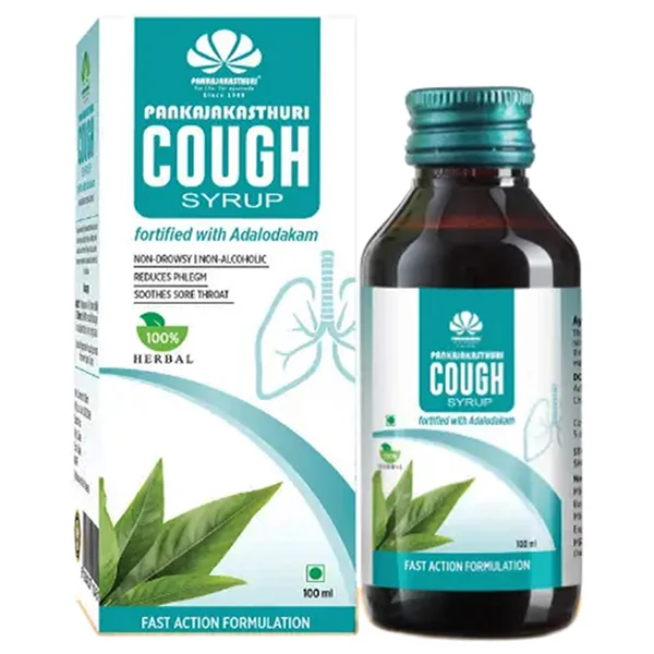Pankajakasthuri Adhatoda Cough Syrup, 100 ml