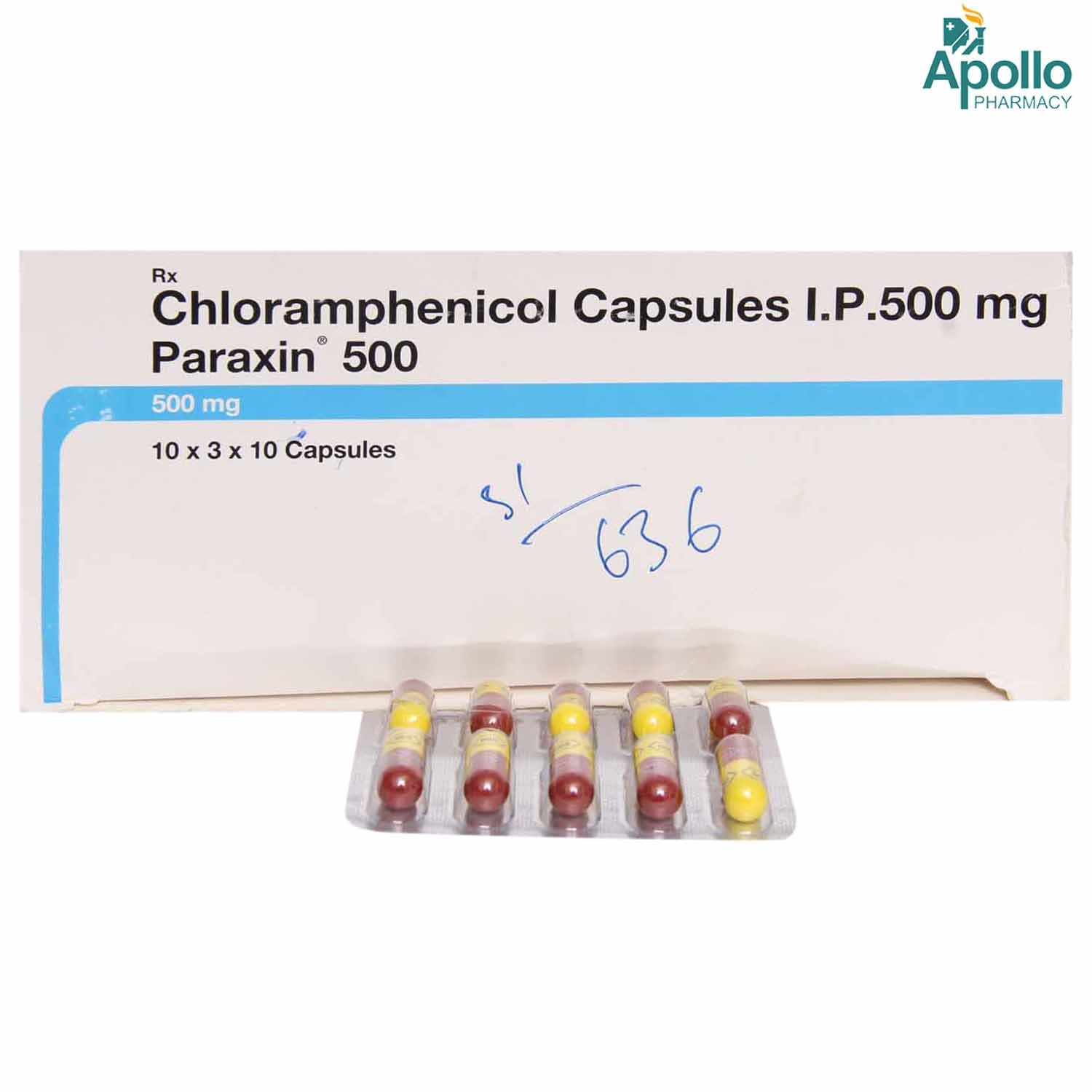 Paraxin 500 Capsule 10's, Pack of 10 CAPSULES Paraxin 500 Capsule 10's, Pack of 10 CAPSULES