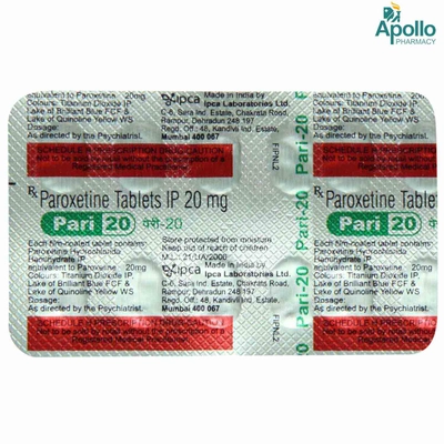 Pari 20 Tablet 10's, Pack of 10 TABLETS