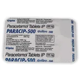 Paracip-500 Tablet 10's, Pack of 10 TABLETS