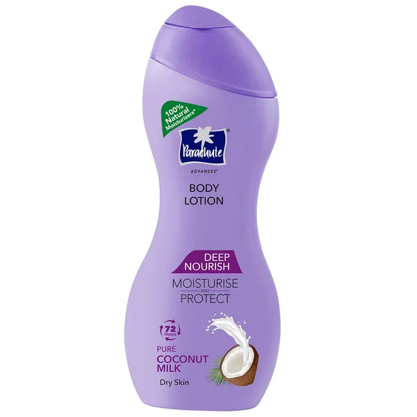 Parachute Advansed Deep Nourish Body Lotion 225 ml | Coconut Milk | Intense Moisturization | 100% Natural | For Dry Skin, Pack of 1
