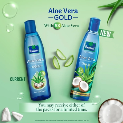 Parachute Advansed Aloe Vera Enriched Gold Coconut Hair Oil, 250 ml, Pack of 1