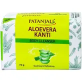 Patanjali Aloe Vera Kanti Body Cleanser Soap, 75 gm, Pack of 1