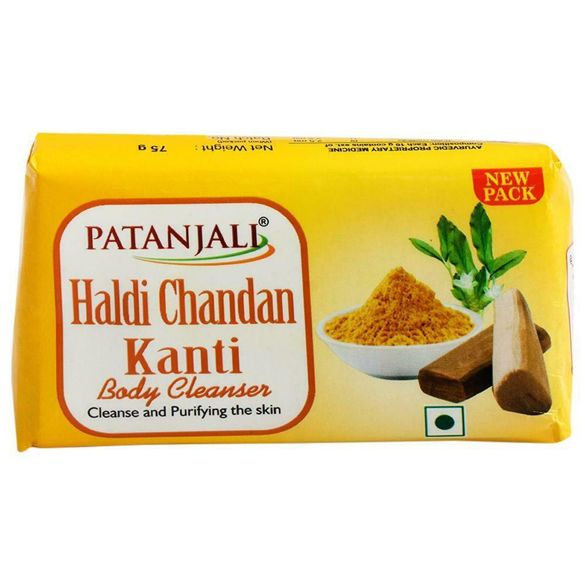 Patanjali Haldi Chandan Kanti Body Cleanser Soap, 75 gm Price ...