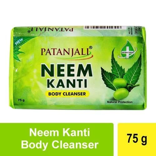 Patanjali Neem Kanti Body Cleanser Soap 75 gm | Gentle Cleansing | Natural Germ Protection, Pack of 1 Patanjali Neem Kanti Body Cleanser Soap 75 gm | Gentle Cleansing | Natural Germ Protection, Pack of 1