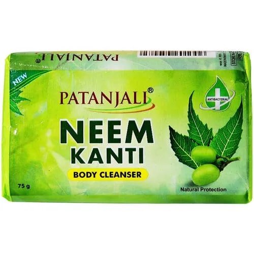 Patanjali Neem Kanti Body Cleanser Soap 75 gm | Gentle Cleansing | Natural Germ Protection, Pack of 1 Patanjali Neem Kanti Body Cleanser Soap 75 gm | Gentle Cleansing | Natural Germ Protection, Pack of 1