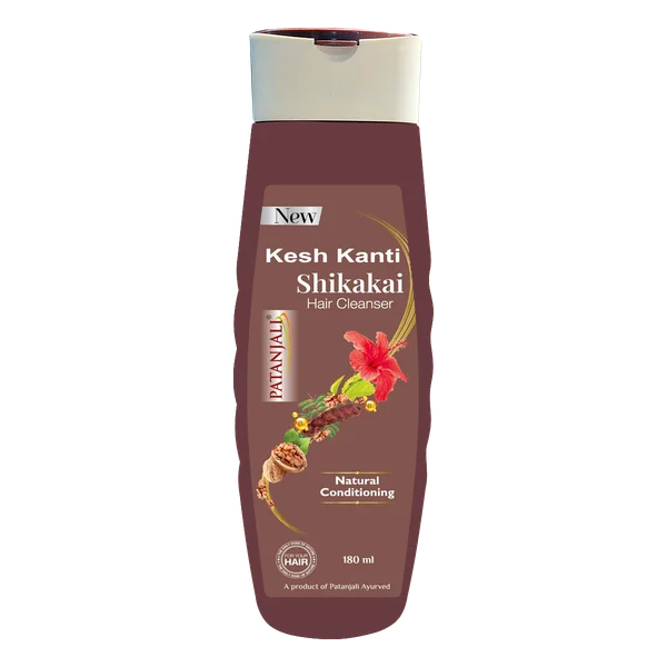 Patanjali Kesh Kanti Shikakai Hair Cleanser, 180 ml, Pack of 1