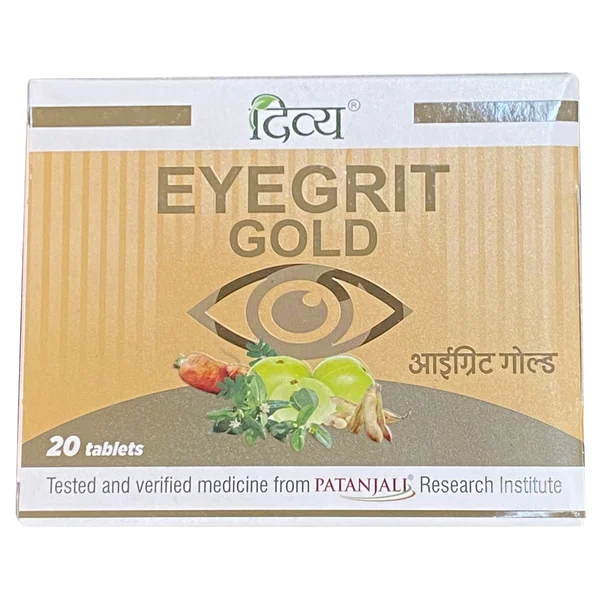 Patanjali Divya Eyegrit Gold, 20 Tablets, Pack of 1