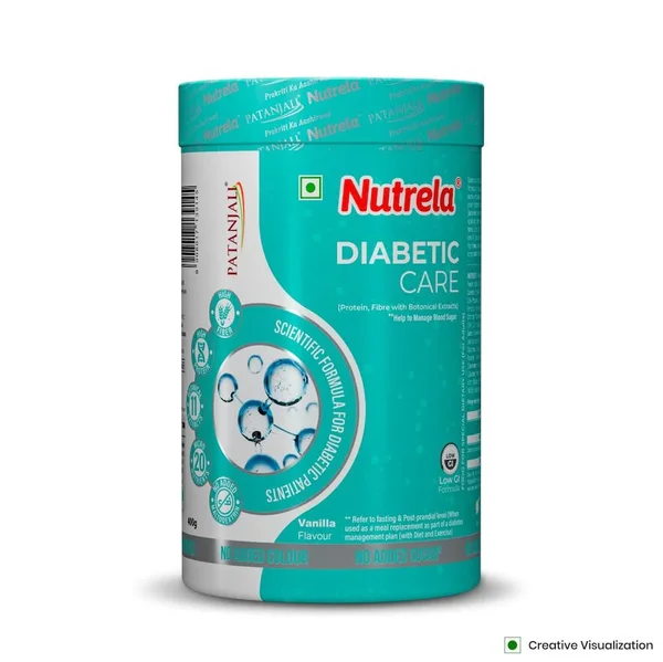 Patanjali Nutrela Diabetic Care Vanilla Flavour Powder, 400 gm