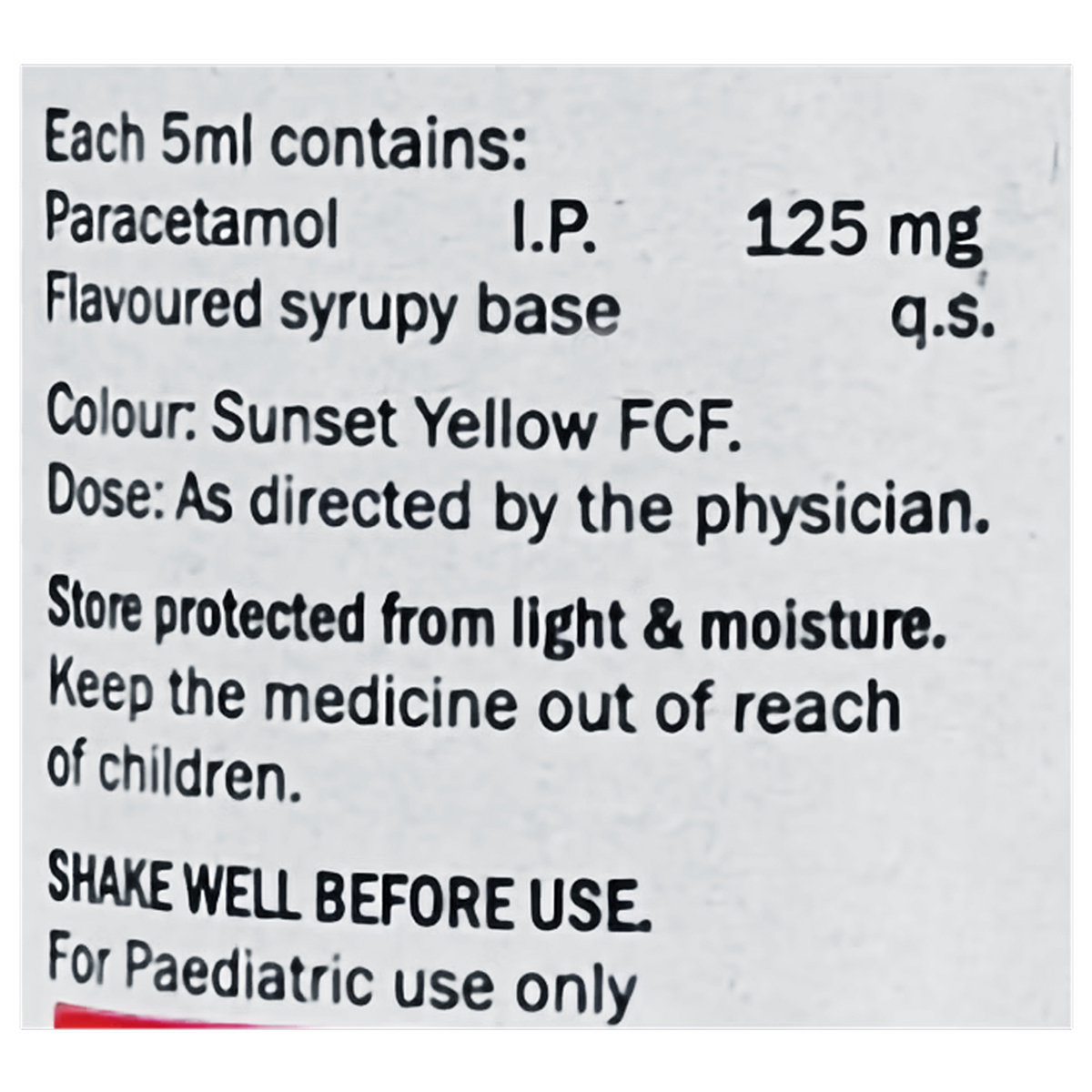 Pcm 125 mg Syrup 60 ml, Pack of 1 Syrup Pcm 125 mg Syrup 60 ml, Pack of 1 Syrup