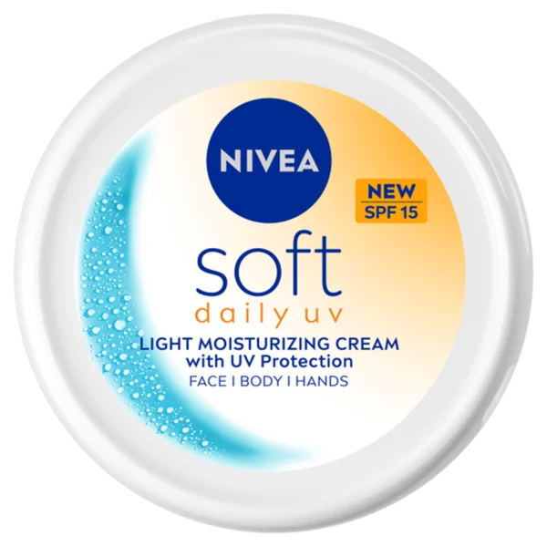 Nivea Soft Daily UV SPF 15 Light Moisturizing Cream, 100 ml, Pack of 1