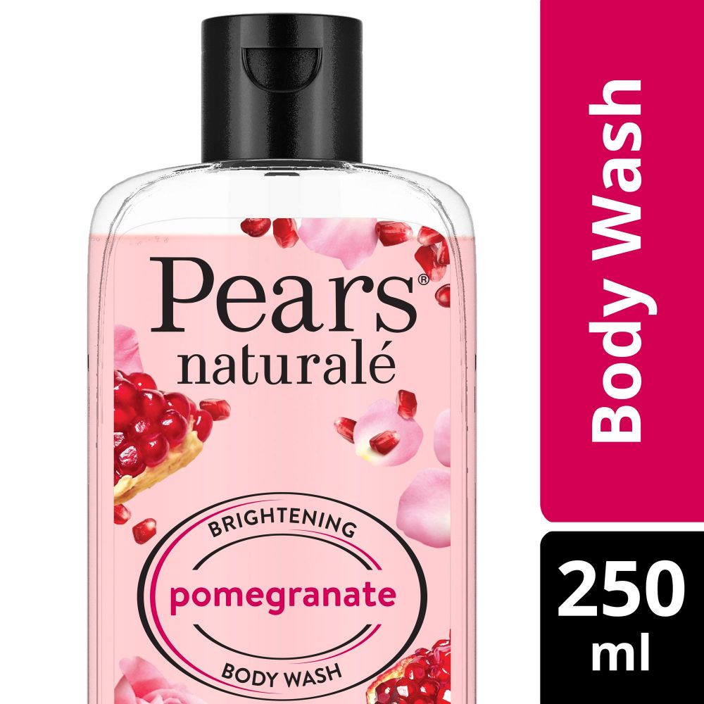 Pears Naturale Brightening Pomegranate Body Wash, 250 ml | 98% Pure Glycerin, Pomegrante & Rose Extract | Gentle Skin Cleansing | For Brighter & Glowing Skin, Pack of 1 Pears Naturale Brightening Pomegranate Body Wash, 250 ml | 98% Pure Glycerin, Pomegrante & Rose Extract | Gentle Skin Cleansing | For Brighter & Glowing Skin, Pack of 1
