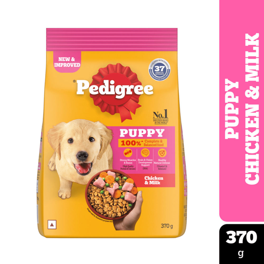 Pedigree Chicken Milk Dry Food for Puppy Dog 370 gm Uses Benefits Price Apollo Pharmacy