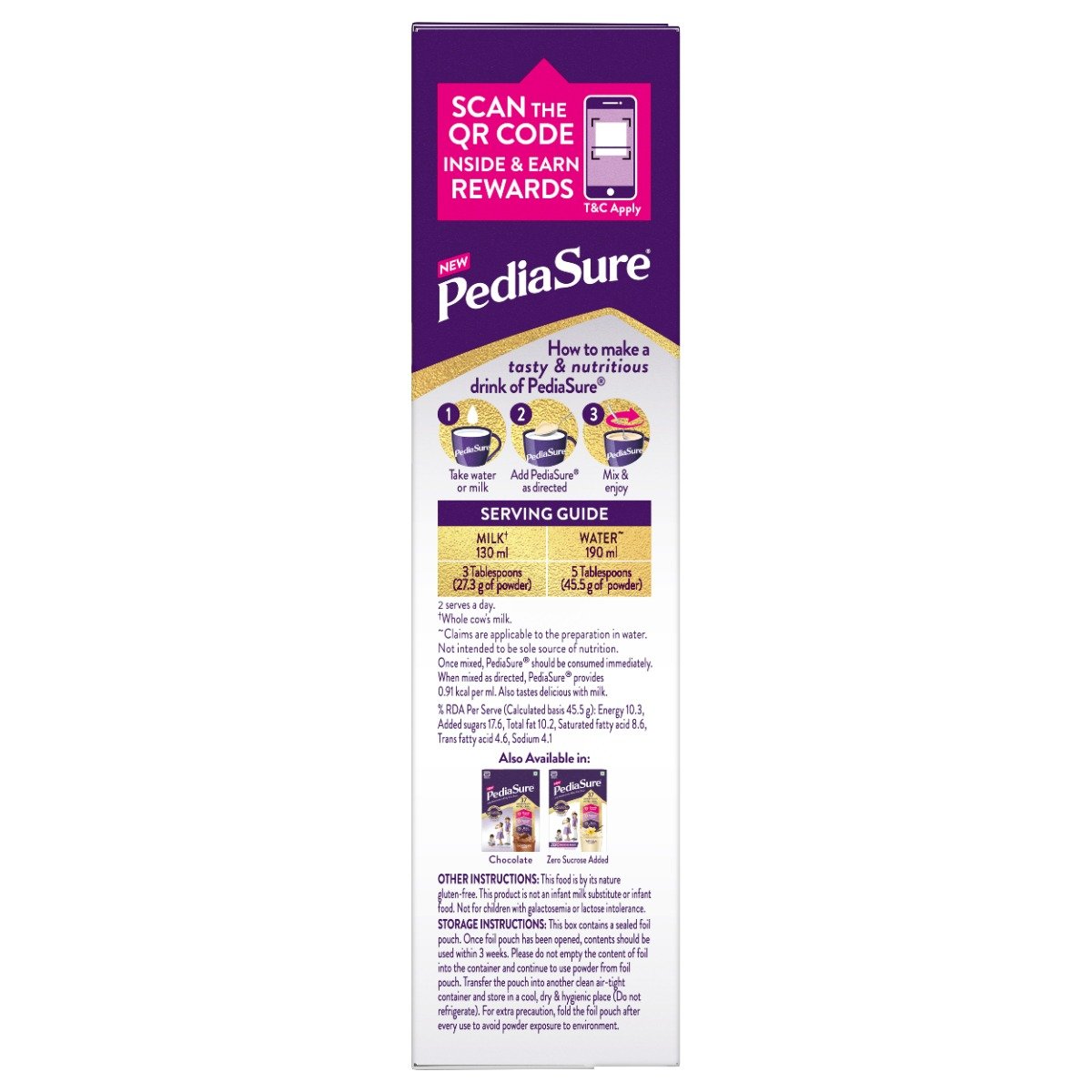 Pediasure Vanilla Flavour Nutrition Powder for Kids Growth, 400 gm, Pack of 1 Pediasure Vanilla Flavour Nutrition Powder for Kids Growth, 400 gm, Pack of 1