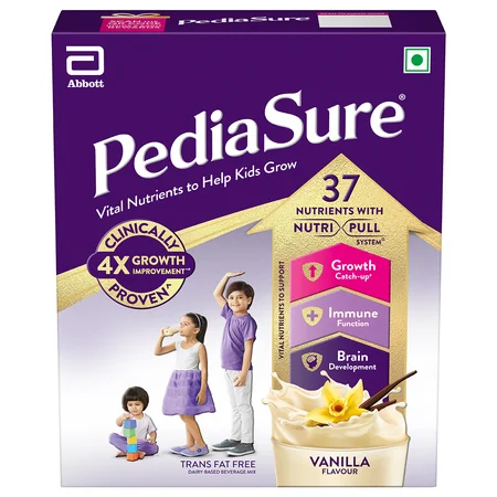 Pediasure Vanilla Flavour Nutrition Powder for Kids Growth, 200 gm