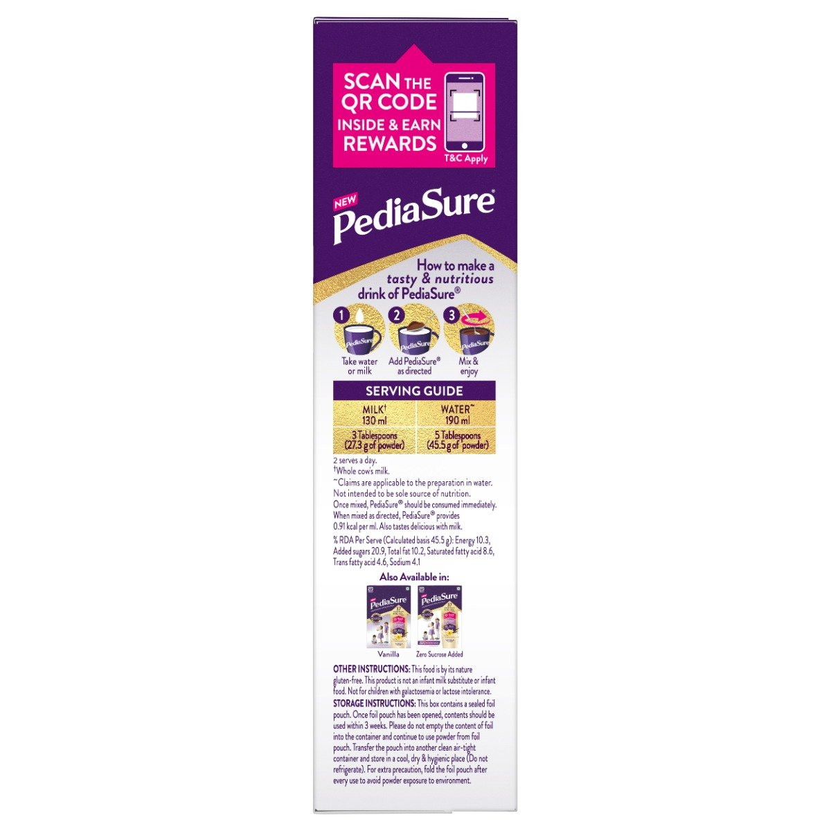 Pediasure Chocolate Flavour Nutrition Powder for Kids Growth, 200 gm, Pack of 1 Pediasure Chocolate Flavour Nutrition Powder for Kids Growth, 200 gm, Pack of 1