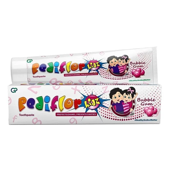 Pediflor Kidz Bubble Gum Toothpaste, 70 gm, Pack of 1