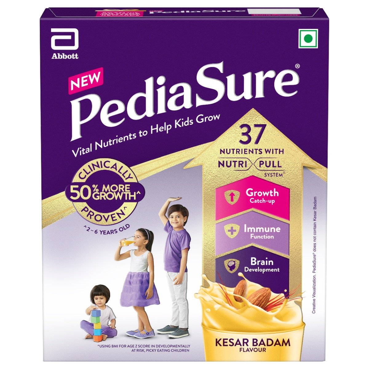 Pediasure Kesar Badam Flavour Nutrition Powder for Kids Growth, 200 gm, Pack of 1 Pediasure Kesar Badam Flavour Nutrition Powder for Kids Growth, 200 gm, Pack of 1