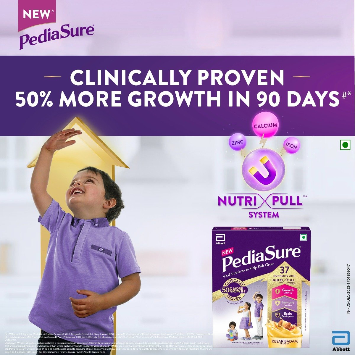 Pediasure Kesar Badam Flavour Nutrition Powder for Kids Growth, 200 gm, Pack of 1 Pediasure Kesar Badam Flavour Nutrition Powder for Kids Growth, 200 gm, Pack of 1