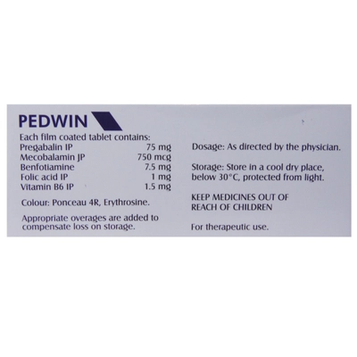 Pedwin Tablet 10's, Pack of 10 TABLETS