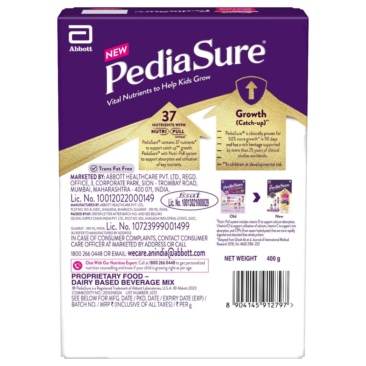 Pediasure Zero Sucrose Added Vanilla Flavour Powder for Kids, 400 gm, Pack of 1 Pediasure Zero Sucrose Added Vanilla Flavour Powder for Kids, 400 gm, Pack of 1