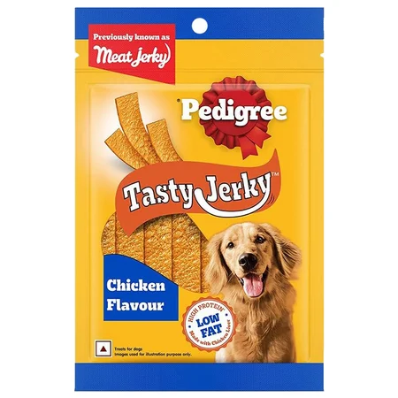 Pedigree Tasty Jerky Chicken Flavour Dry Food for Dog, 70 gm