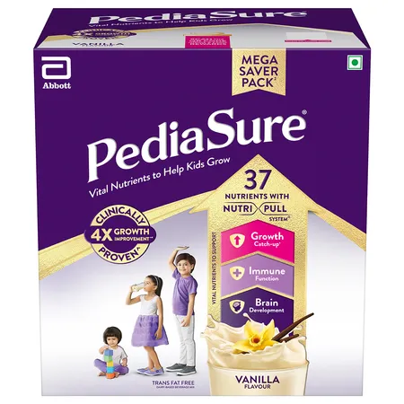 Pediasure Vanilla Flavour Nutrition Powder for Kids Growth, 1.9 kg