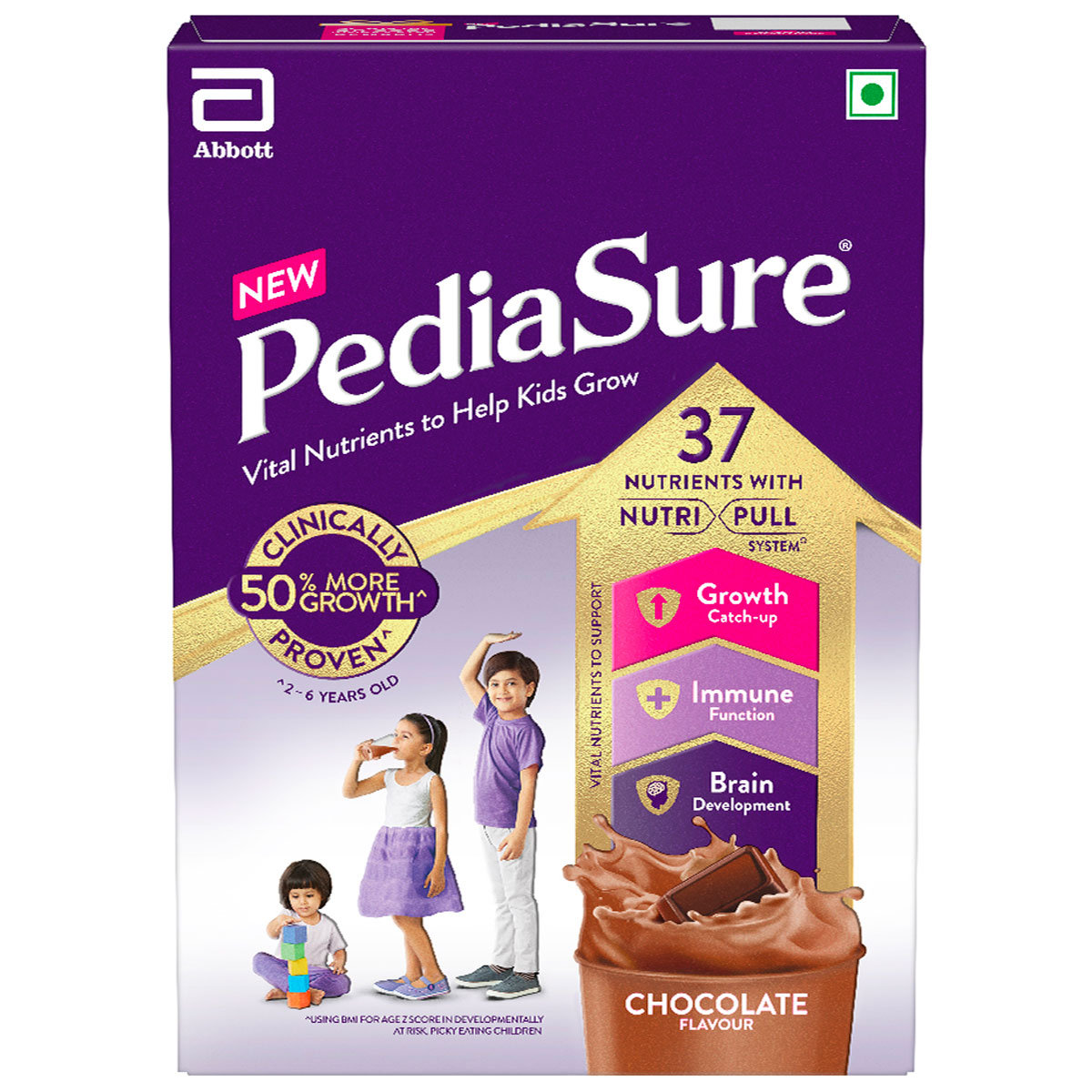Pediasure Chocolate Flavour Nutrition Powder for Kids Growth, 375 gm Refill Pack, Pack of 1 Pediasure Chocolate Flavour Nutrition Powder for Kids Growth, 375 gm Refill Pack, Pack of 1