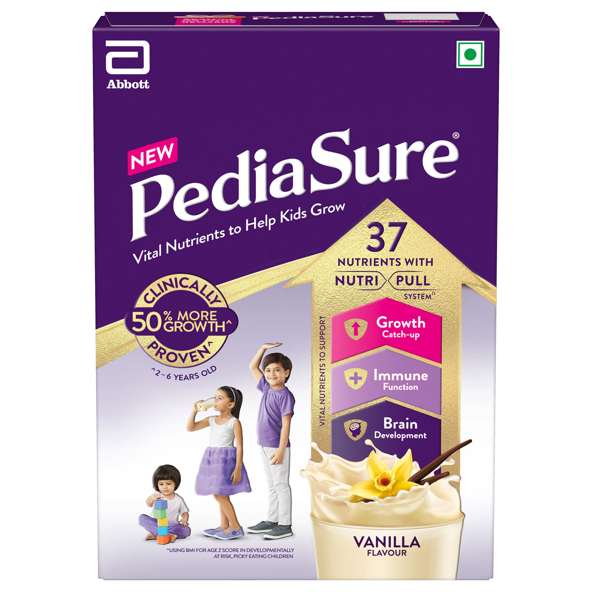 Pediasure Vanilla Flavour Nutrition Powder for Kids Growth, 375 gm Refill Pack, Pack of 1 Pediasure Vanilla Flavour Nutrition Powder for Kids Growth, 375 gm Refill Pack, Pack of 1