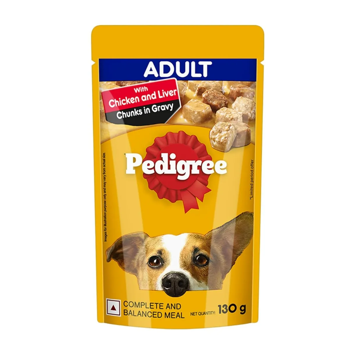 Buy Pedigree Chicken Liver Chunks in Gravy Wet Food for Adult