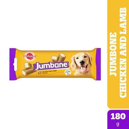 Pedigree Jumbone X2 with Chicken & Lamb Flavour Wet Food for Dog, 180 gm