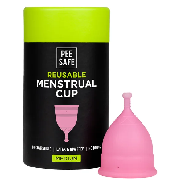 Pee Safe Reusable Menstrual Cup Medium, 1 Count, Pack of 1