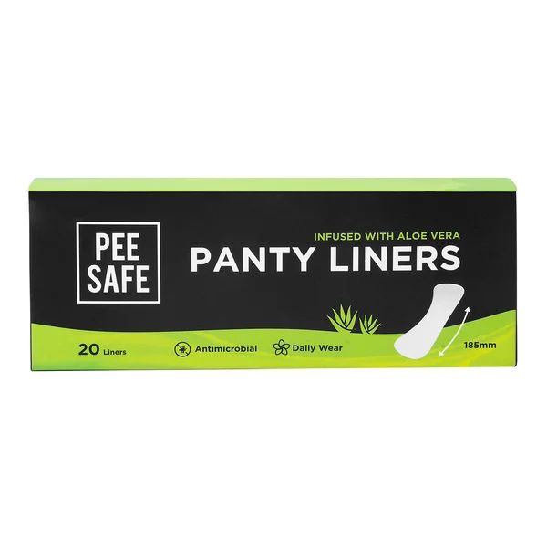 Pee Safe Aloe Vera Panty Liners, 20 Count, Pack of 1